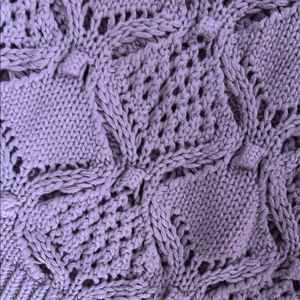 Women's Purple Sweater Vest - Picture 3 of 4